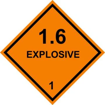 Explosive dangerous caution sign. Ilustración de archivo