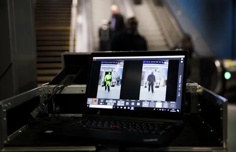 Explosive Detection System Demonstrated in New York's Penn Station, USA - 27 Feb Stock Photos