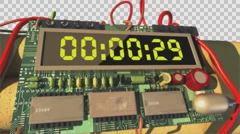 The explosive device with electronic timer Vídeos de archivo 62039618