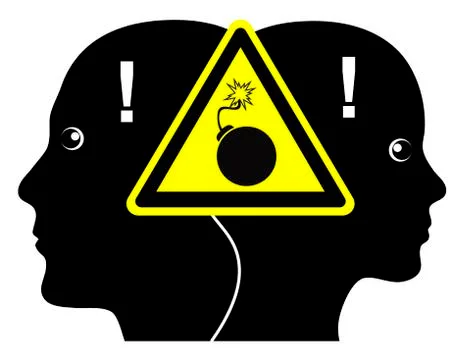 Explosive Dispute Illustrazione stock
