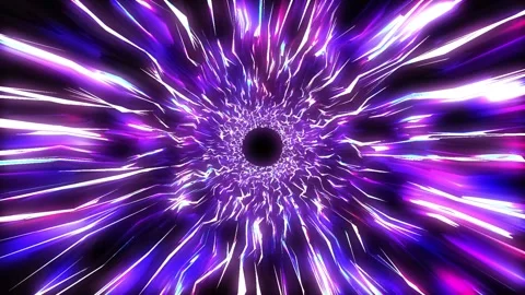 An explosive, dynamic abstract tunnel. Video stock 295628314