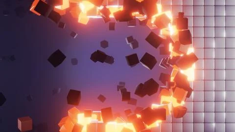 Explosive Energy Burst An Abstract Digital Art Piece Full of Dynamic Colors and Иллюстрация