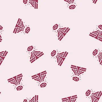 Explosive eruption lava glyph seamless pattern Illustrazione stock