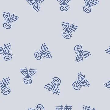 Explosive eruption lava line seamless pattern Stock Illustration