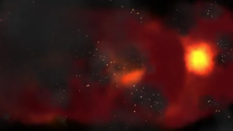 Explosive Fire Bursts Smoke Particle, Dynamic Burning Background Видео 299571113