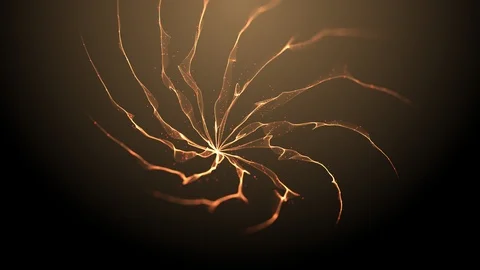 Explosive fire magic spiral 3D render Stock Footage 125383018
