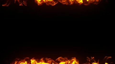 Explosive Fire VFX Collection with Roaring Flames, Fire Ring, Dense Fire Cloud Stock Footage 345363236