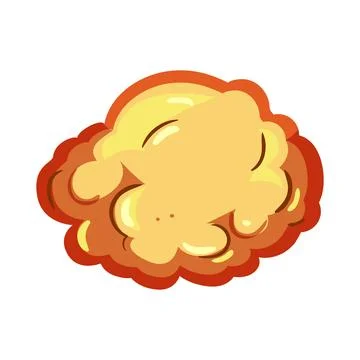 Explosive fireball bursting with dynamic energy effect イラスト素材