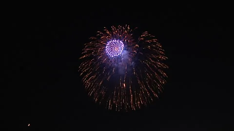 Explosive Fireworks Up Stock Footage 327610620