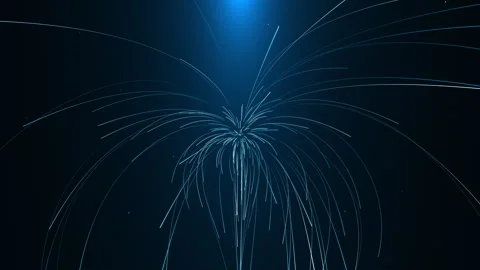 Explosive growth of an abstract plant in a beam of light Stock Footage 282485663