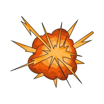Explosive illustration Stock Illustration