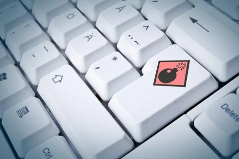 Explosive internet Stock Illustration