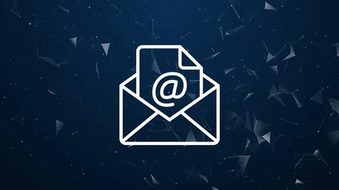 Explosive introduction of E-mail concept. Video stock 120307755