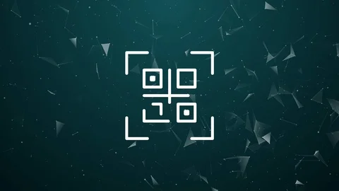 Explosive introduction of QR code Stock Footage 119615109