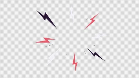 Explosive Lightning Burst Stock Footage 330164601