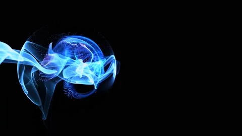 Explosive liquid gas particles slow motion explosion alpha coating isolated on b Stock-Footage 237795571