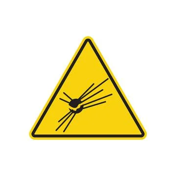 Explosive Material Warning Sign Ensure Safety in Explosive Zones Stock Illustration