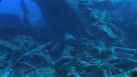 Explosive Materials in Thistlegorm Stock Footage 284995492