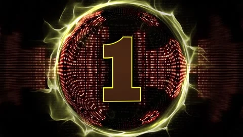 Explosive Number 1 Animation, Transition 库存影片 321122655