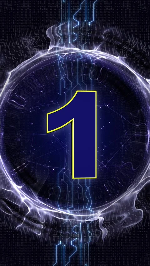 Explosive Number 1 Animation, Transition 動画素材 321439002