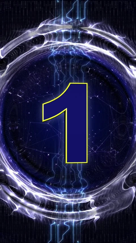 Explosive Number 1 Animation, Transition Stockbeeldmateriaal 329910729