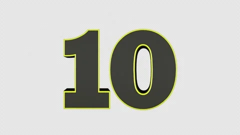 Explosive Number 10 Animation, Transition 库存影片 320973889