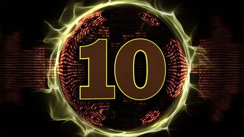 Explosive Number 10 Animation, Transition Stock-Footage 322901198