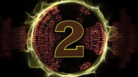 Explosive Number 2 Animation, Transition Video stock 321122912
