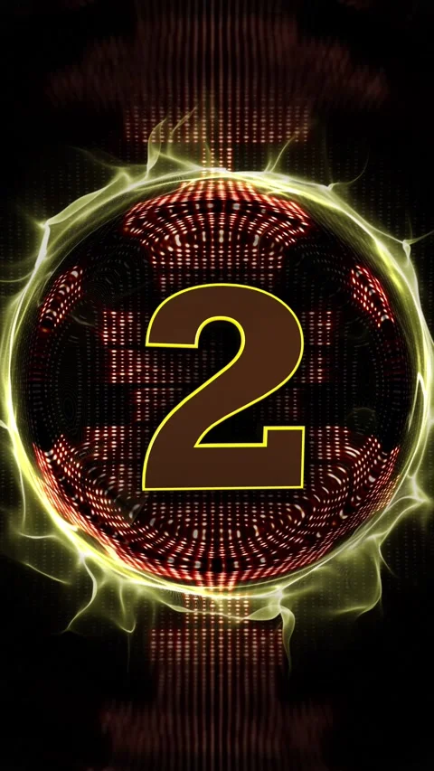 Explosive Number 2 Animation, Transition 스톡 동영상 331836788