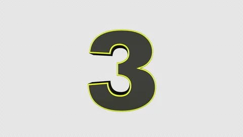Explosive Number 3 Animation, Transition Vidéo 320973615