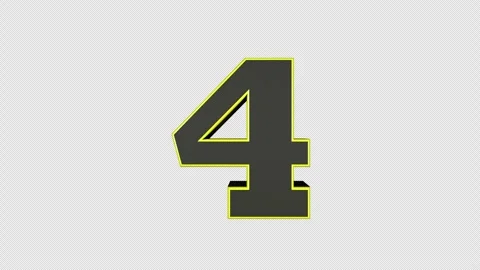 Explosive Number 4 Animation, Transition Vidéo 320973554