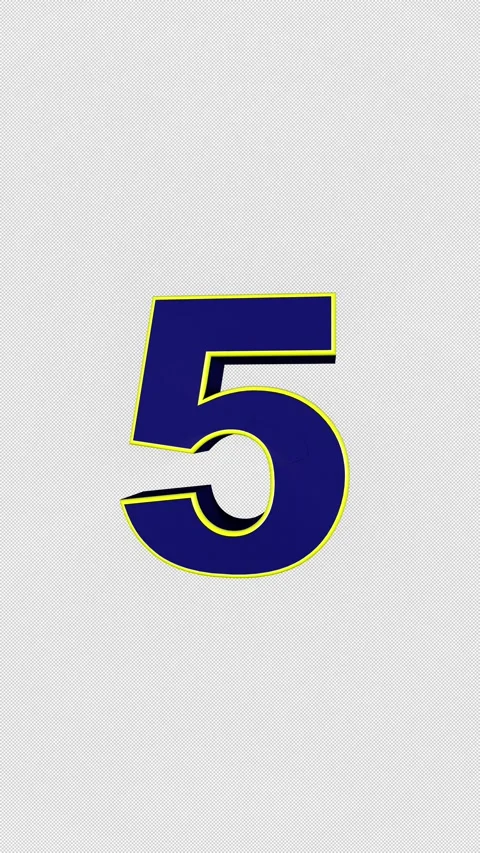 Explosive Number 5 Animation, Transition Stock-Footage 326121165