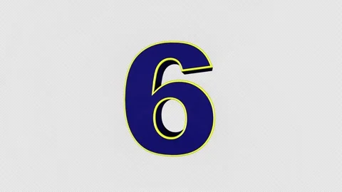 Explosive Number 6 Animation, Transition Vidéo 321131372