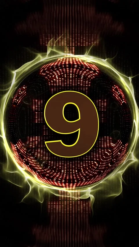 Explosive Number 9 Animation, Transition Видео 331837031