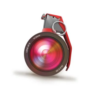 Explosive photography Illustrazione stock