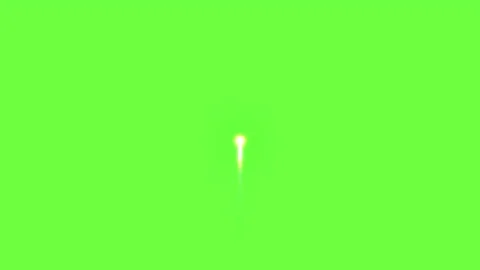 Explosive real firework with silver trail or trace on green screen. Slow motion Stock Footage 225696130