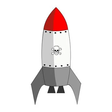 Explosive Rocket Stock Illustration