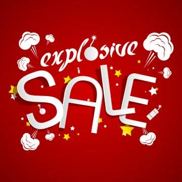 Explosive Sale Stock Illustration