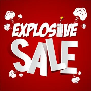 Explosive Sale Stock Illustration