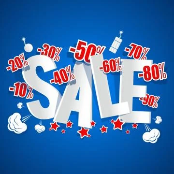 Explosive Sale Stock Illustration