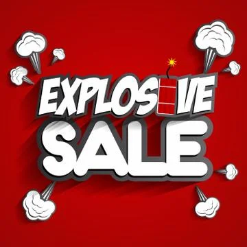 Explosive Sale Stock Illustration