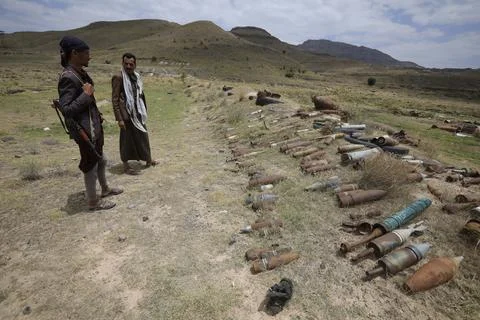 Explosive war remnants affect people in Yemen, Sanaa - 13 Sep 2023 Stock Photos