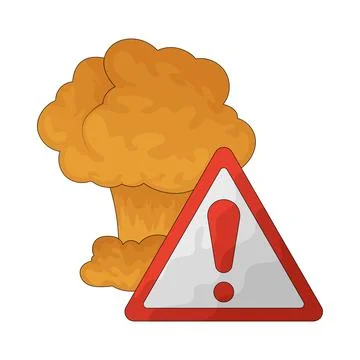 Explosive warning illustration Stock Illustration