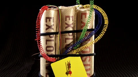 Explosives timebomb, version 3 Vídeo Stock 1071855