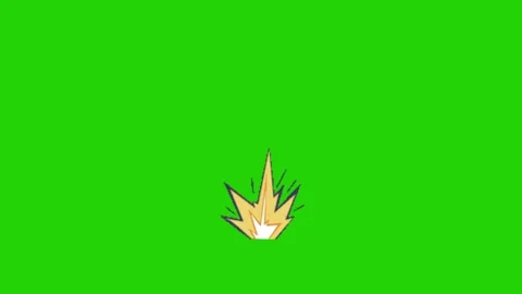 Explotion animation on green screen Stock-Footage 331500909