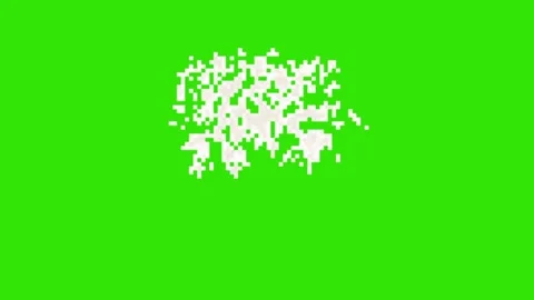 Explotion anination on green screen Stock-Footage 334046254