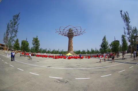 EXPO 2015, Milan - The tree of life Foto stock