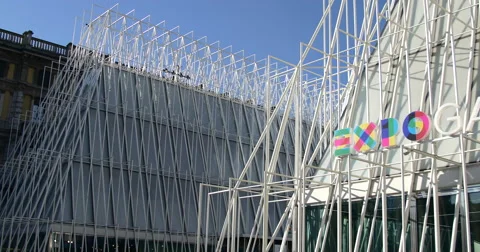 Expo gate, Milano. Stock Footage 45725789