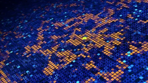 Exponential Big Data Infection Spreading on Monitor Stock Footage 83428709