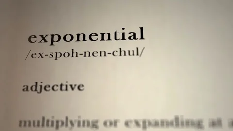 Exponential Definition Stock Footage 74353915